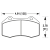 Picture of Motorsports Performance DTC-60 Compound Front Brake Pads