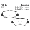 Picture of Greenstuff 2000 Series Sport Rear Brake Pads