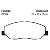 Picture of Ultimax OEM Replacement Front Brake Pads