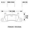 Picture of High Performance Street 5.0 Rear Brake Pads