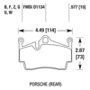 Picture of High Performance Street 5.0 Rear Brake Pads