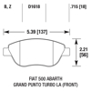 Picture of High Performance Street 5.0 Front Brake Pads