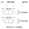 Picture of Performance Ceramic Front Brake Pads