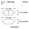 Picture of Motorsports Performance HP Plus Compound Front Brake Pads