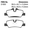 Picture of Greenstuff 2000 Series Sport Rear Brake Pads