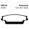 Picture of Ultimax OEM Replacement Rear Brake Pads