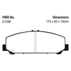 Picture of Ultimax OEM Replacement Front Brake Pads