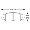 Picture of Motorsports Performance DTC-70 Compound Front Brake Pads