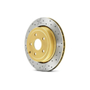 Picture of Street Series X-GOLD Drilled and Slotted Solid 1-Piece Rear Brake Rotor