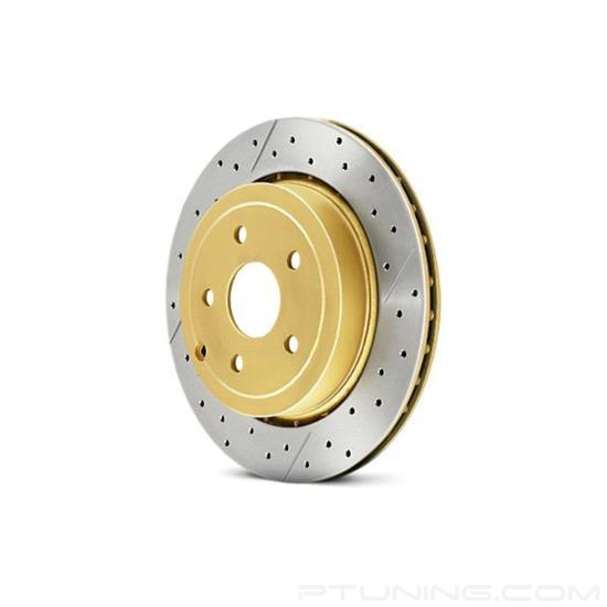 Picture of Street Series X-GOLD Drilled and Slotted Vented 1-Piece Front Brake Rotor