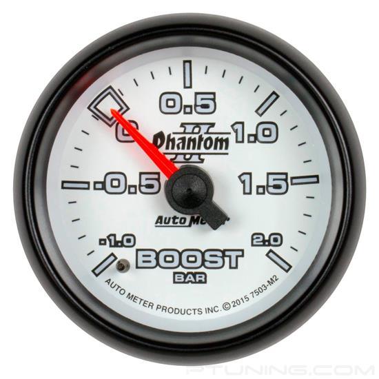 Picture of Phantom II Series 2-1/16" Boost/Vacuum Gauge, -1-+2 BAR