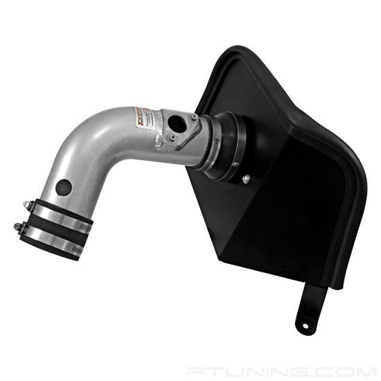 Picture of Typhoon Complete Aluminum Silver Cold Air Intake System with Red Filter