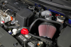 Picture of Typhoon Complete Aluminum Silver Cold Air Intake System with Red Filter