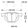 Picture of High Performance Street 5.0 Rear Brake Pads