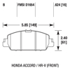 Picture of High Performance Street 5.0 Front Brake Pads