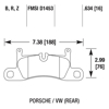 Picture of High Performance Street Rear Brake Pads
