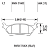 Picture of Performance Ceramic Rear Brake Pads