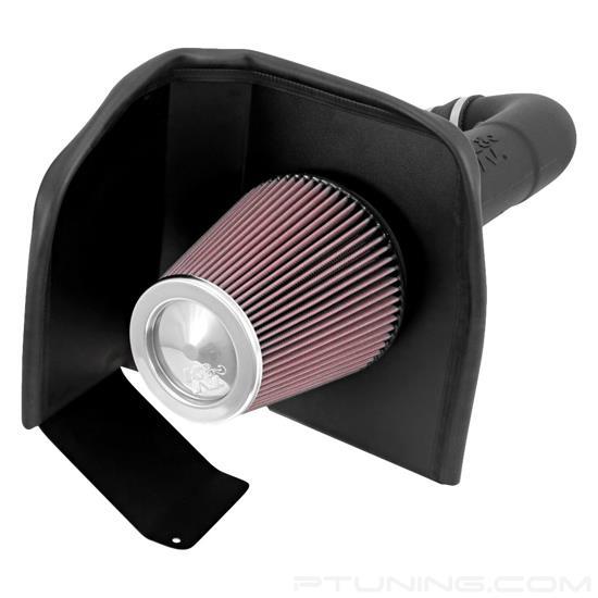 Picture of FIPK Generation II Black Composite Cold Air Intake System with Red Filter