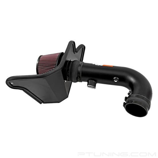 Picture of Typhoon Aluminum Black Cold Air Intake System with Red Filter
