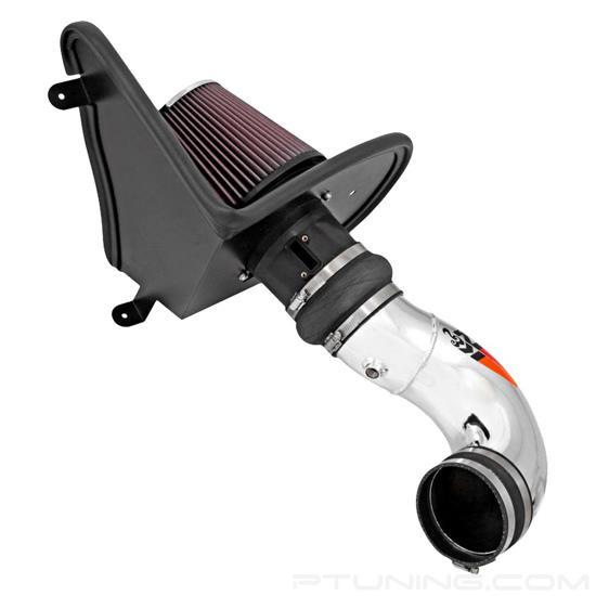 Picture of Typhoon Aluminum Polished Cold Air Intake System with Red Filter