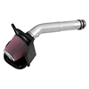 Picture of 77 Series High-Flow Performance Aluminum Silver Cold Air Intake System with Red Filter