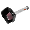 Picture of 77 Series High-Flow Performance Aluminum Polished Cold Air Intake System with Red Filter