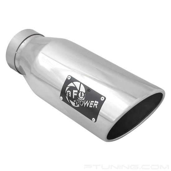 Picture of MACH Force-Xp 304 SS Exhaust Tip - 4" In x 6" Out, Left, Polished