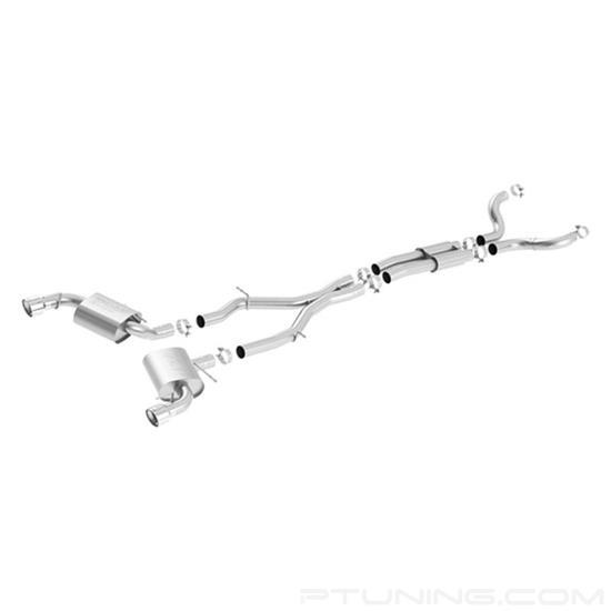Picture of ATAK Stainless Steel Cat-Back Exhaust System with Split Rear Exit