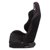 Picture of RSC 200 Type-R Style Sport Seats with NRG Logo - Black Cloth with Red Stitching