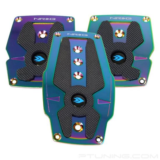 Picture of Aluminum Sport Pedal M/T - Neochrome/Black Rubber Inserts