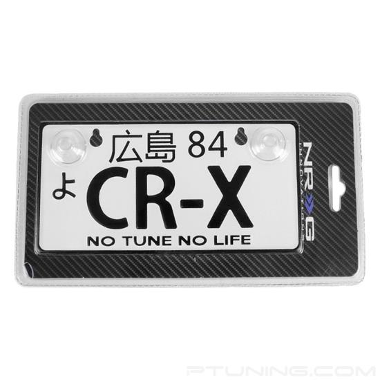 Picture of JDM Style Mini License Plate with CRX Logo