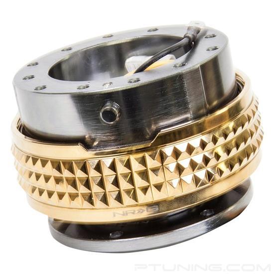 Picture of Gen 2.1 Pyramid Edition Quick Release Hub - Gunmetal Body / Chrome Gold Pyramid Ring