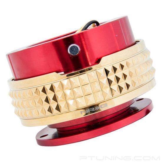 Picture of Gen 2.1 Pyramid Edition Quick Release Hub - Red Body / Chrome Gold Pyramid Ring