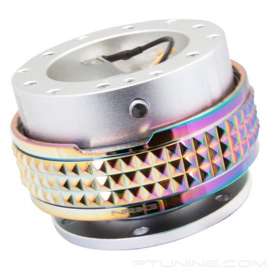 Picture of Gen 2.1 Pyramid Edition Quick Release Hub - Silver Body / Neochrome Pyramid Ring