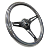 Picture of Classic Wood Grain Steering Wheel (350mm) - Chameleon / Pearlescent Paint Grip with Black 3-Spoke