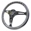 Picture of Classic Wood Grain Steering Wheel (350mm) - Chameleon / Pearlescent Paint Grip with Black 3-Spoke