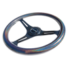 Picture of Classic Wood Grain Steering Wheel (350mm) - Chameleon / Pearlescent Paint Grip with Black 3-Spoke