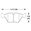 Picture of Motorsports Performance Blue 9012 Compound Front Brake Pads