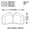 Picture of Motorsports Performance DTC-80 Compound Front Brake Pads
