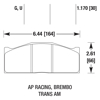 Picture of Motorsports Performance DTC-80 Compound Brake Pads