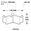 Picture of Motorsports Performance DTC-80 Compound Front Brake Pads
