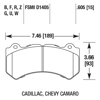 Picture of Motorsports Performance DTC-80 Compound Front Brake Pads