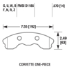 Picture of Motorsports Performance DTC-80 Compound Front Brake Pads