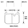 Picture of Motorsports Performance DTC-60 Compound Front Brake Pads