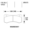 Picture of Motorsports Performance DTC-70 Compound Brake Pads