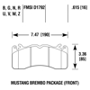 Picture of Motorsports Performance DTC-60 Compound Rear Brake Pads