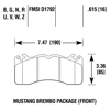 Picture of Motorsports Performance DTC-30 Compound Rear Brake Pads
