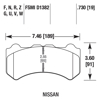 Picture of High Performance Street 5.0 Front Brake Pads
