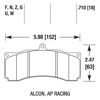 Picture of High Performance Street 5.0 Brake Pads