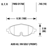 Picture of High Performance Street 5.0 Front Brake Pads